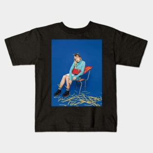 Angèle blue Kids T-Shirt